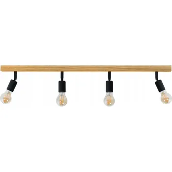 LED obdélníkové bodové svítidlo Wood hnědé