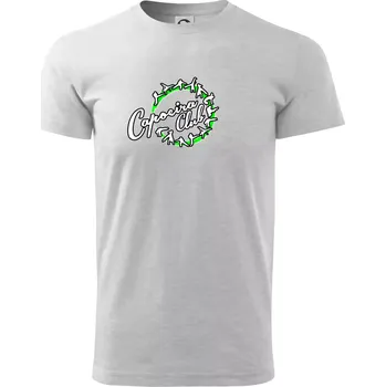Capoeira club nápis - cviky v kruhu - Triko extra velké (5-8XL) - 7XL ( Světlešedý Melír )
