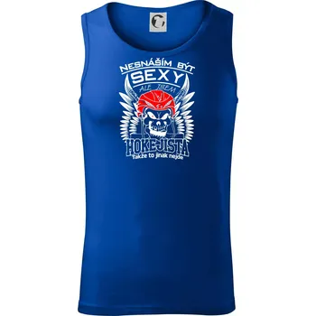 Pánské termoprádlo Nesnáším být sexy - Hokejista - Tílko pánské Core - S ( Královská modrá )
