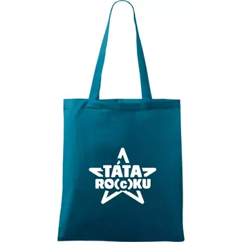 Táta roku rocku - Taška bavlněná - 42 x 38 cm ( Petrolejová )