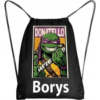 Školní Vak/Batoh na Tělocvik DONATELLO + JMÉNO 2 - Vhodný do Školky i Školy