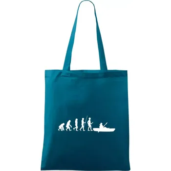 Evoluce kanoe krátká - Taška bavlněná - 42 x 38 cm ( Petrolejová )