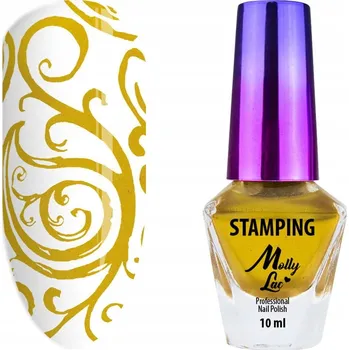 Lak na nehty Lak na nehty na razítka Molly Lac 10ml zlatý