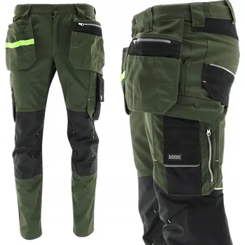 montérky Dlouhé pracovní kalhoty Sara Stavební kalhoty vel. 52