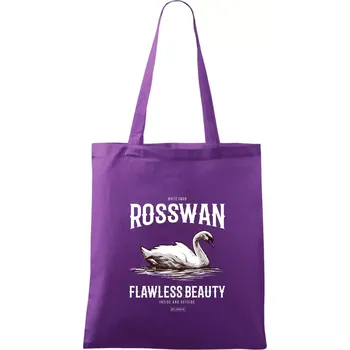 Nákupní taška Swan beauty - Taška bavlněná - 42 x 38 cm ( Fialová )
