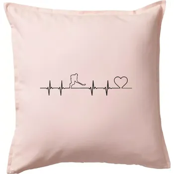 Polštář Hokejový hráč EKG - Polštář 50x50 - 50x50 - Pouze potah ( Světle růžová )