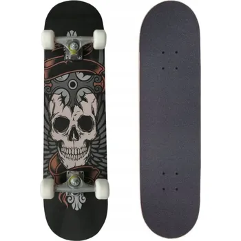 Skateboard Master Extreme Board - Skull černý