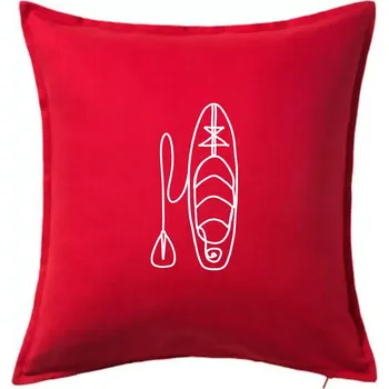 Polštář Paddleboard jedním tahem - Polštář 50x50 - 50x50 - Pouze potah ( Červená )