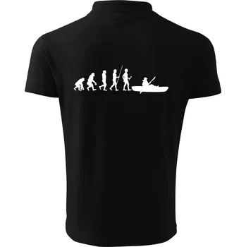 Pánská košile Evoluce kanoe krátká - Polokošile pánská Pique Polo 203 - XL ( Černá )