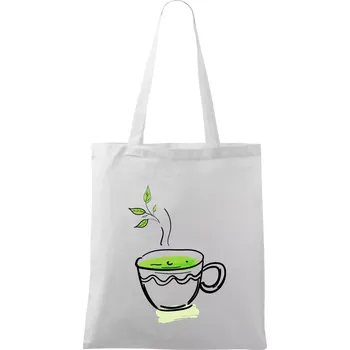 Hot matcha - Taška bavlněná - 42 x 38 cm ( Bílá )