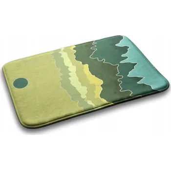 Koupelnová předložka Koupelnová předložka měkká Koberec Hory Abstrakce