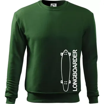 Chlapecké tričko Longboard na výšku - Mikina Essential dětská - 158 cm/12 let ( Lahvově zelená )