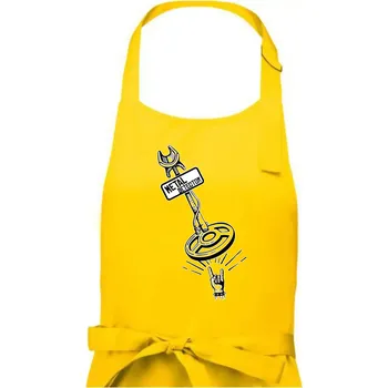 Kuchyňská zástěra Metal detector rock - Dámská zástěra na vaření - Univerzální velikost ( Žlutá )
