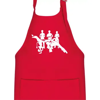 Kuchyňská zástěra Capoeira všichni - Dětská zástěra na vaření - Univerzální velikost ( Červená )