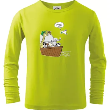 Pravda s Noemovou archou - Triko dětské Long Sleeve - 134 cm/8 let ( Limetková )