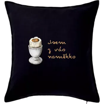 Polštář Jsem z vás naměkko - Polštář 50x50 - 50x50 - Pouze potah ( Černá )