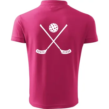 Pánská košile Florbalové hokejky - Polokošile pánská Pique Polo 203 - 5XL ( Purpurová )