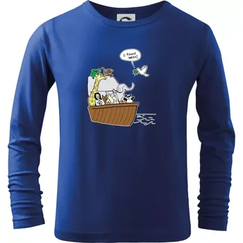 Chlapecké tričko Pravda s Noemovou archou - Triko dětské Long Sleeve - 134 cm/8 let ( Královská modrá )