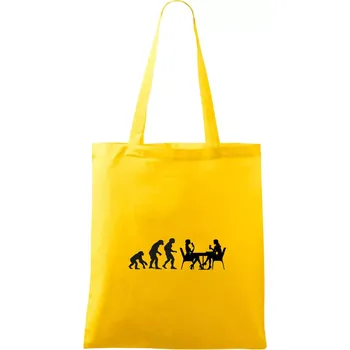 Evoluce vína ženy - Taška bavlněná - 42 x 38 cm ( Žlutá )