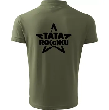 Pánská košile Táta roku rocku - Polokošile pánská Pique Polo 203 - 3XL ( Khaki )