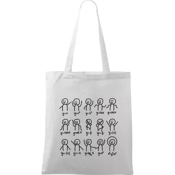 Algebra dance - Taška bavlněná - 42 x 38 cm ( Bílá )