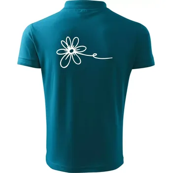 Pánská košile Kopretina - Polokošile pánská Pique Polo 203 - 4XL ( Tmavý tyrkys )