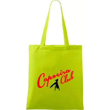 Capoeira club s tanečníkem - Taška bavlněná - 42 x 38 cm ( Limetková )