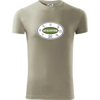 Pánské tričko Apalucha logo - Viper FIT - Pánské zůžené tričko - 2XL ( Light khaki )