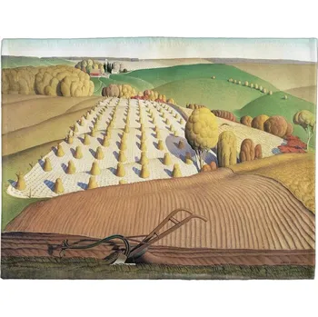 prostírání Prostírání na stůl Fall Plowing Grant Wood