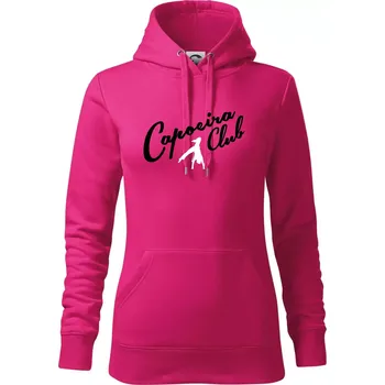 Dámská mikina Capoeira club s tanečníkem - Mikina dámská Cape s kapucí - 2XL ( Purpurová )