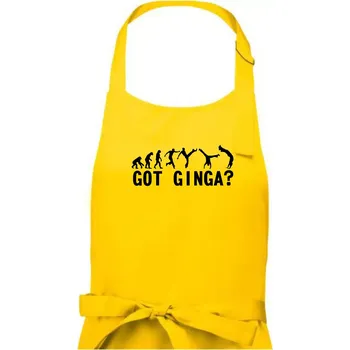 Kuchyňská zástěra Capoeira - Got Ginga - Pánská zástěra na vaření - Univerzální velikost ( Žlutá )