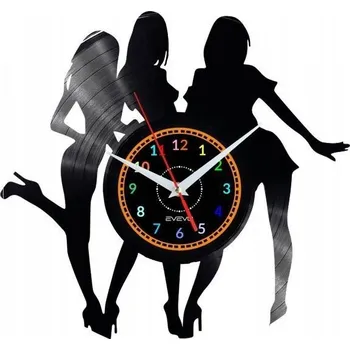 Hodiny BOND GIRLS NÁSTĚNNÉ HODINY DEKORATIVNÍ MODERNÍ VINYLOVÁ DESKA VINYL NA PRE