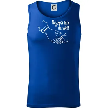 Ruka - Nejlepší táta na světě - Tílko pánské Core - S ( Královská modrá )