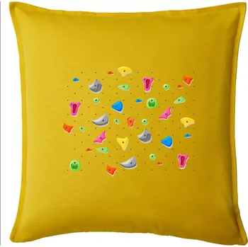 Polštář Lezení na stěně - chyty - Polštář 50x50 - 50x50 - Pouze potah ( Žlutá )