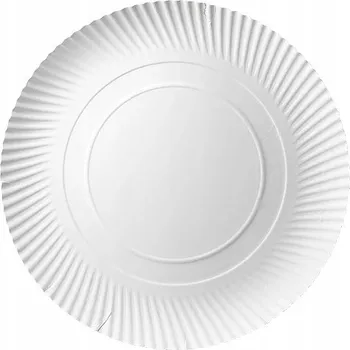 Talíř Papírové talíře bílé EKO 32 cm - 50 Kusů | Biologicky rozložitelné | na pizzu