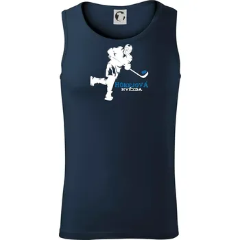 Hokejová hvězda - Tílko pánské Core - XL ( Námořní modrá (velmi tmavá - téměř černá) )