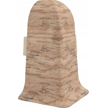 soklová lišta Vnější roh Vilo PVC 4 x 55, délka 10 cm, dub