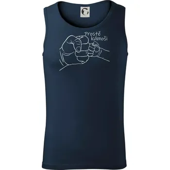 Prostě kámoši - ruka - Tílko pánské Core - S ( Námořní modrá (velmi tmavá - téměř černá) )