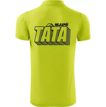 Pánská košile Nápis nejlepší táta - Polokošile Victory sportovní (dresovina) - 2XL ( Limetková )
