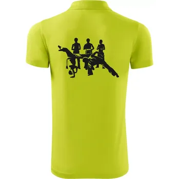 Pánská košile Capoeira všichni - Polokošile Victory sportovní (dresovina) - XL ( Limetková )