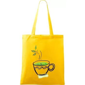 Hot matcha - Taška bavlněná - 42 x 38 cm ( Žlutá )