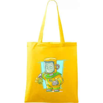 Vesmírný voják tyrkysový - Taška bavlněná - 42 x 38 cm ( Žlutá )