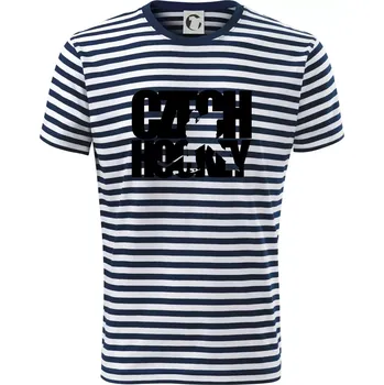 Pánské oblečení Czech hockey - nápis s hokejistou - Mistrovství světa v ledním hokeji 2026 - Triko na vodu - XS ( Prouhovaná )