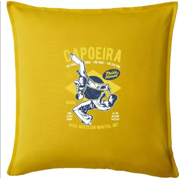 Polštář Capoeira Afro-brazil art - Polštář 50x50 - 50x50 - Pouze potah ( Žlutá )