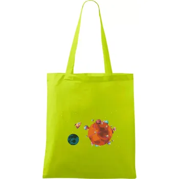 Kolonizace Marsu - Taška bavlněná - 42 x 38 cm ( Limetková )