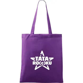 Táta roku rocku - Taška bavlněná - 42 x 38 cm ( Fialová )