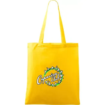 Capoeira club nápis - cviky v kruhu - Taška bavlněná - 42 x 38 cm ( Žlutá )