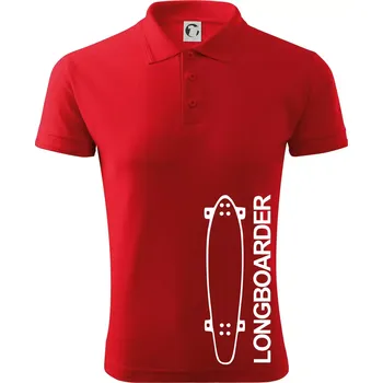 Pánská košile Longboard na výšku - Polokošile pánská Pique Polo 203 - 3XL ( Červená )
