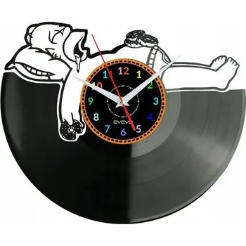 Hodiny Nástěnné hodiny TV SHOW - Moderní dekorativní hodiny z vinylové desky - Vinylové hodiny jako dárek