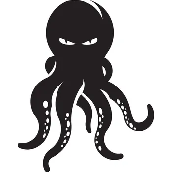 Samolepící dekorace Samolepka na stěnu chobotnice 3 15x11cm